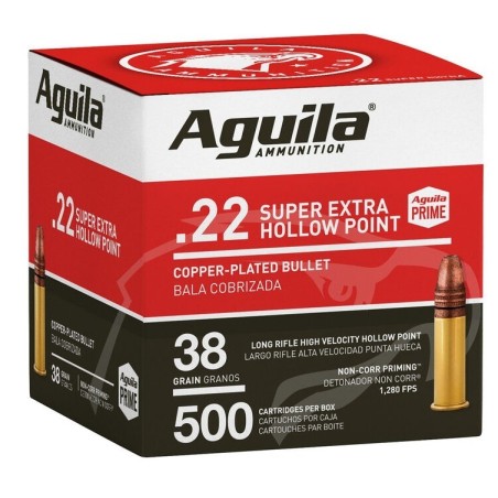 Naboji .22 LR HV HPCP Super Extra 2,46g /38gr Aguila (500)