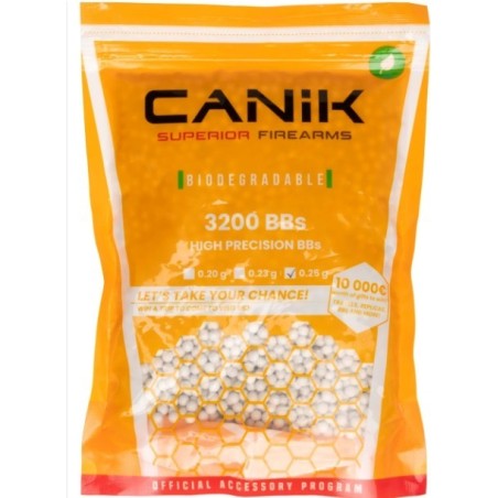 Kroglice 6mm BB's Canik 0,25g 3200kos