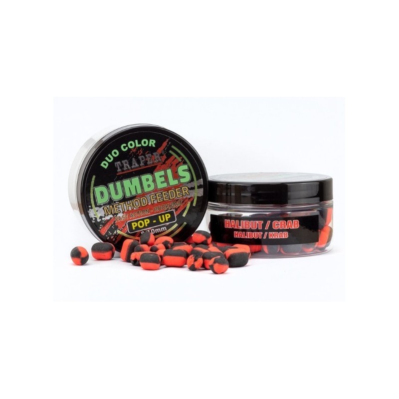 Dumbes Pop-Up 8/10mm Duo-Color Halibut/Crab