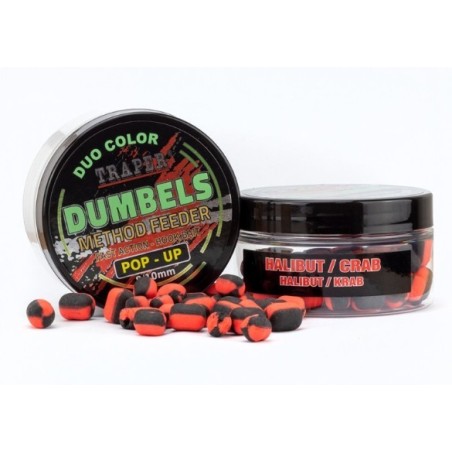Dumbes Pop-Up 8/10mm Duo-Color Halibut/Crab