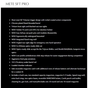 Pištola Canik METE SFT PRO 9x19 Črna