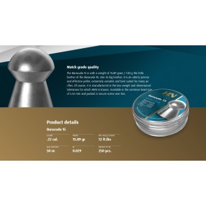 Diabole H&N Baracuda 15 5,52/250kos 15,89grain