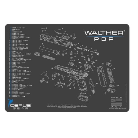 Podloga za pištolo Walther PDP Schematic Grey