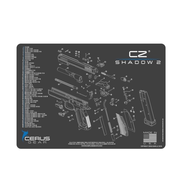 Podloga za pištolo CZ Shadow 2 Schematic Grey