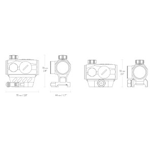 Rdeča pika Hawke Endurance 1X25 QR Digital Control, Weaver