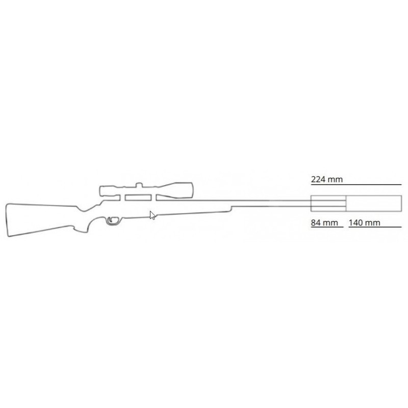 Dušilec Hausken JD224 Lite XTRM MKII .30