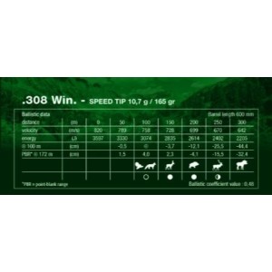 Naboji rws .308 Win Speed Tip 10,7g (20)