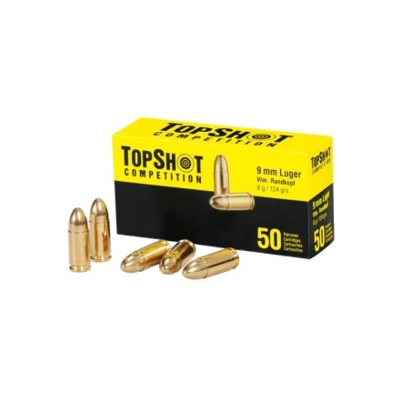 Naboji Topshot Comp. (S&B) 9x19 FMJ 8,0g/124gr (50)