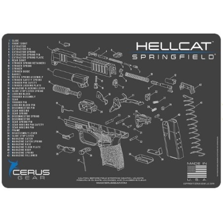 Podloga za pištolo Hellcat Pro Schematic Grey