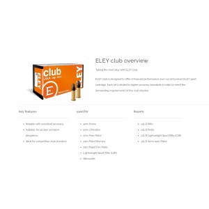 Naboji ELEY 22 LR Club 2,59g/40gr LRN (50)