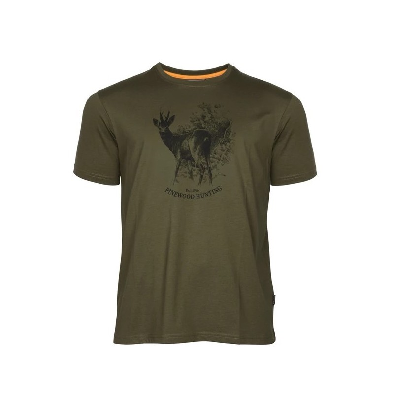 Maja T-Shirt Pinewood Roe Deer Zelena