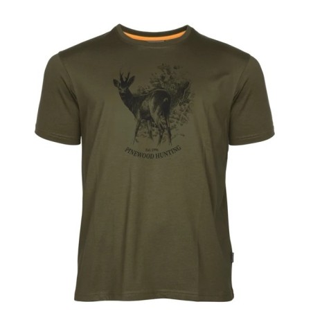 Maja T-Shirt Pinewood Roe Deer Zelena