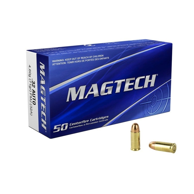 Naboji 7,65 / 32 Auto FMJ 4,6g /71gr Magtech (50)
