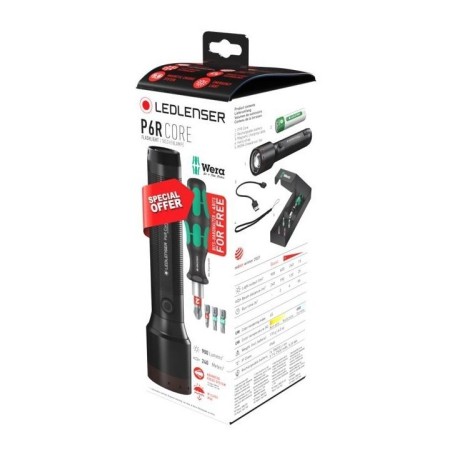 Svetilka Led Lenser P6R Core (polnilna) + Wera izvijač SET