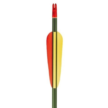 Puščica Alu 30" Green z navojem, 4" peresa (5kos) ALU ARROW