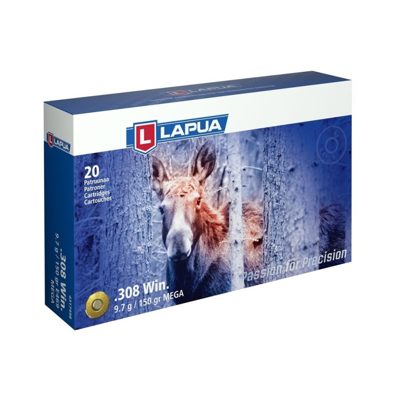 Naboji .308 Win 9,7g/150gr Mega SP, Lapua (20)