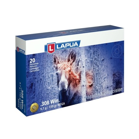 Naboji .308 Win 9,7g/150gr Mega SP, Lapua (20)