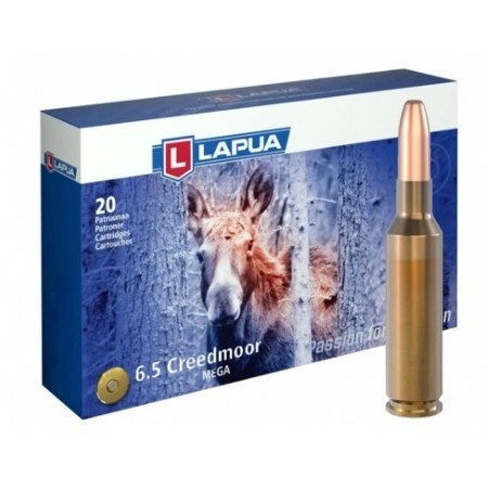Naboji 6,5 Creedmoor 10,1g / 156gr Mega SP, Lapua (20)