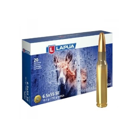 Naboji 6,5x55 SE 10,1g/156gr Mega SP, Lapua (20)