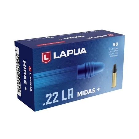 Naboji .22 LR Midas + 2,59g / 40gr LRN Lapua (50)