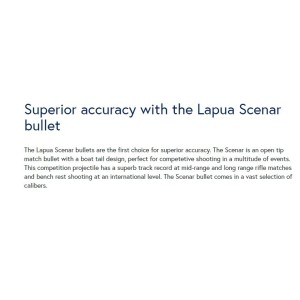 Krogla .30 (7,83/.308) 12,0g /185gr OTM Scenar Lapua (100)