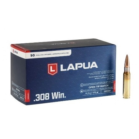 Naboji .308 Win 11,3g / 175gr OTM Scenar-L, Lapua (50)