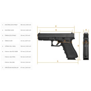 Pištola Glock 43X MOS, 9x19