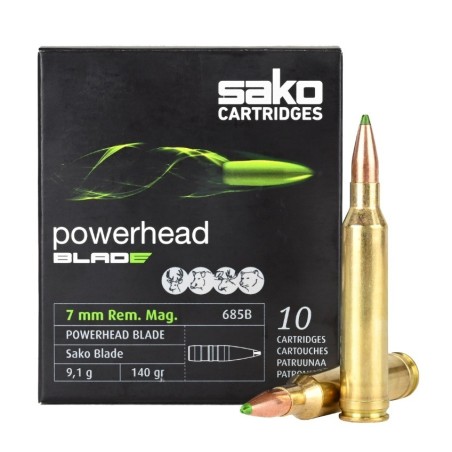 Naboji Sako 7mm Rem Mag Powerhead Blade 9,1g / 140gr (10)