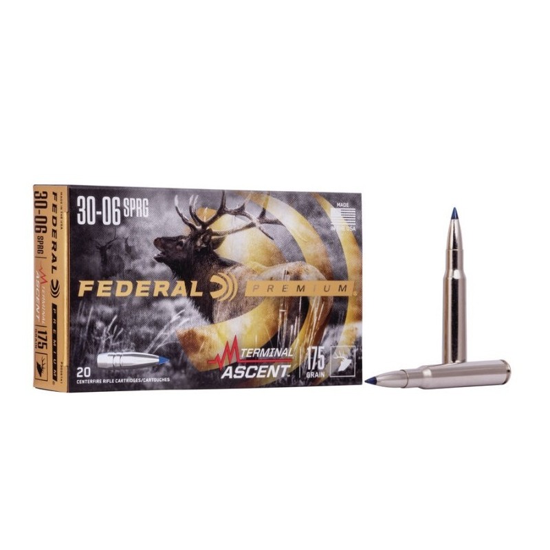Naboji .30-06 11,3g /175gr (Nickel case) Terminal Ascent FEDERAL (20)