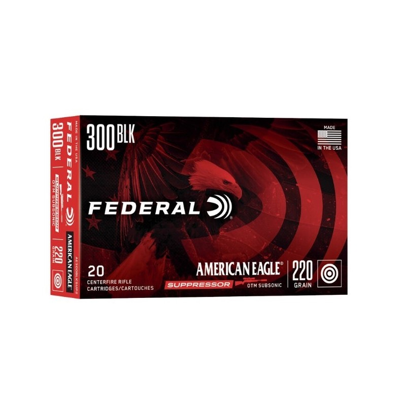 Naboji .300 Blackout American Eagle 14,25g / 220gr OTM Subsonic (50)