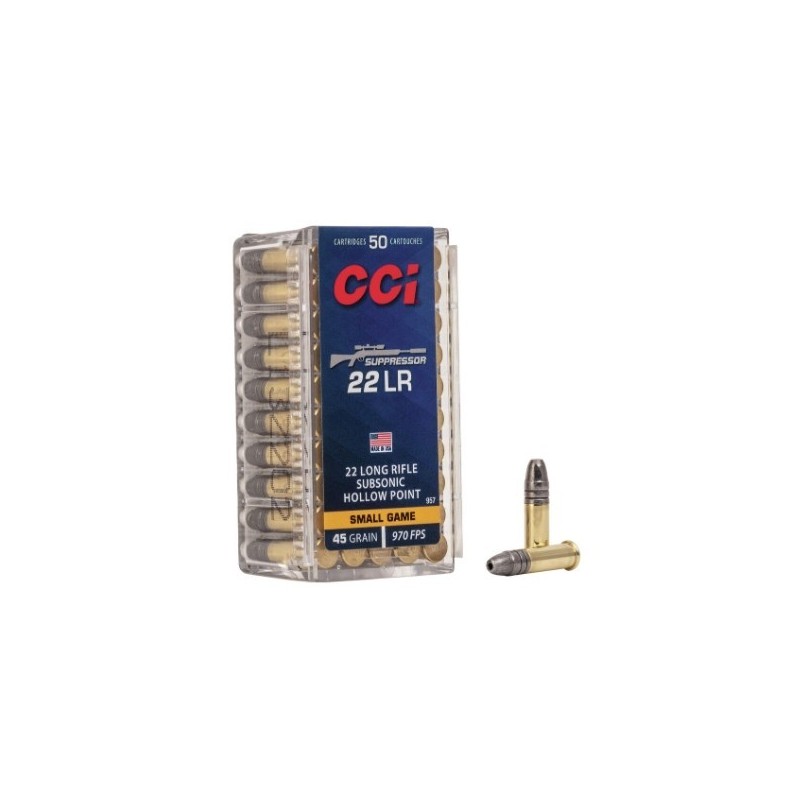 Naboji CCI Supressor .22lr 45gr HP (50)