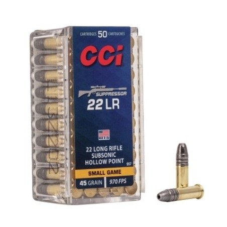 Naboji CCI Supressor .22lr 45gr HP (50)