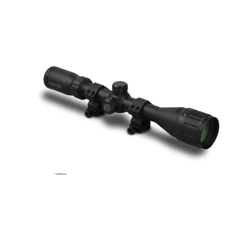 Daljnogled Konus Fighter 4-12x40 A.O. Ballistic križ (Rinke weaver + 11mm)
