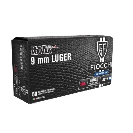 Naboji Fiocchi 9x19 FMJTC Black Mamba 6,4g/100gr (50)