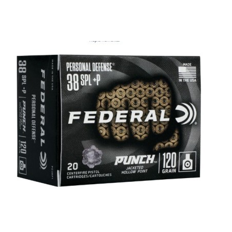Naboji Federal Premium .38 Special Personal  Defence 7,77g /120gr Punch JHP (20)