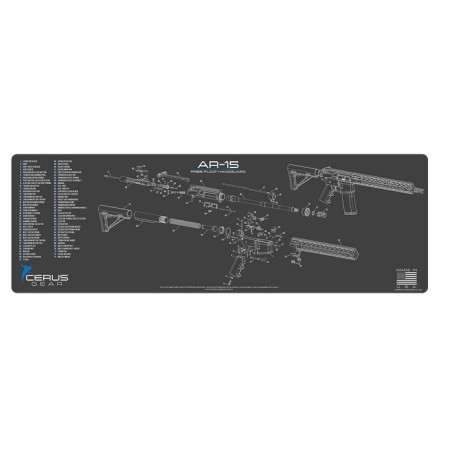 Podloga za puške AR15 Schematic Gray