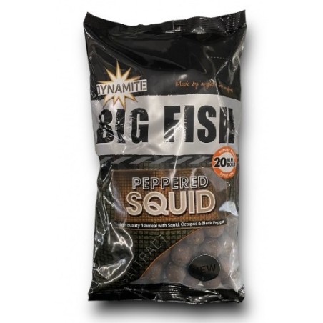 Boili Peppered Squid 1kg 20mm (ligenj, poper), Dynamite Baits