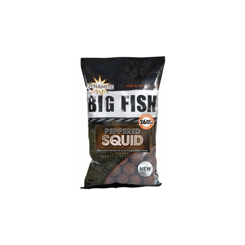 Boili Peppered Squid 1kg 26mm (ligenj, poper), Dynamite Baits