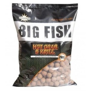 Boili Hot Crab& Krill 1kg 26mm (rak, plankton, čili), Dynamite Baits