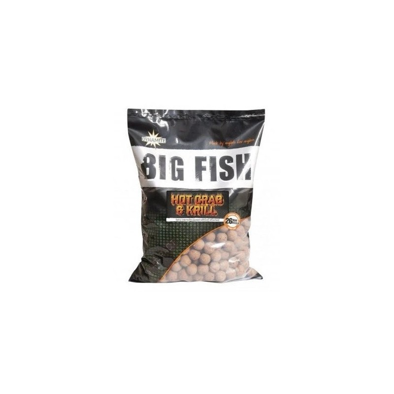 Boili Hot Crab& Krill 1kg 26mm (rak, plankton, čili), Dynamite Baits