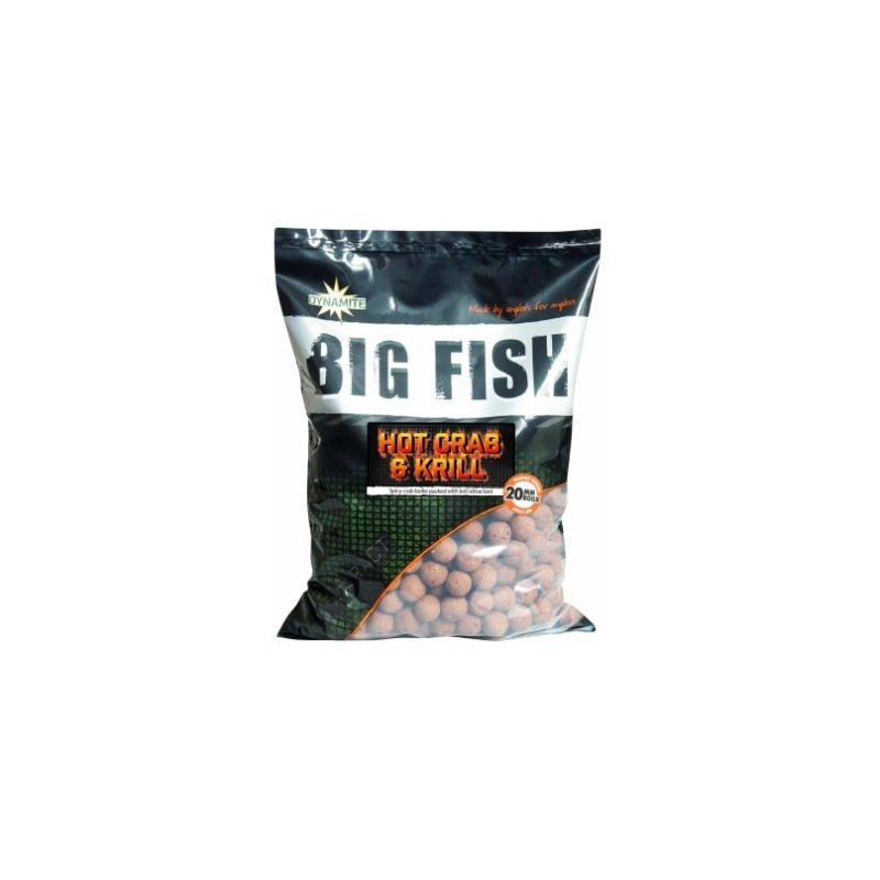 Boili Hot Crab& Krill 1kg 20mm (rak, plankton, čili), Dynamite Baits