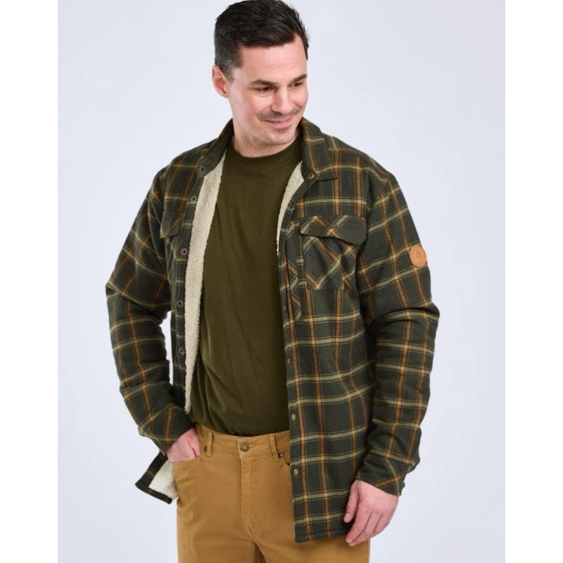 Jakna Pile Overshirt, Pinewood