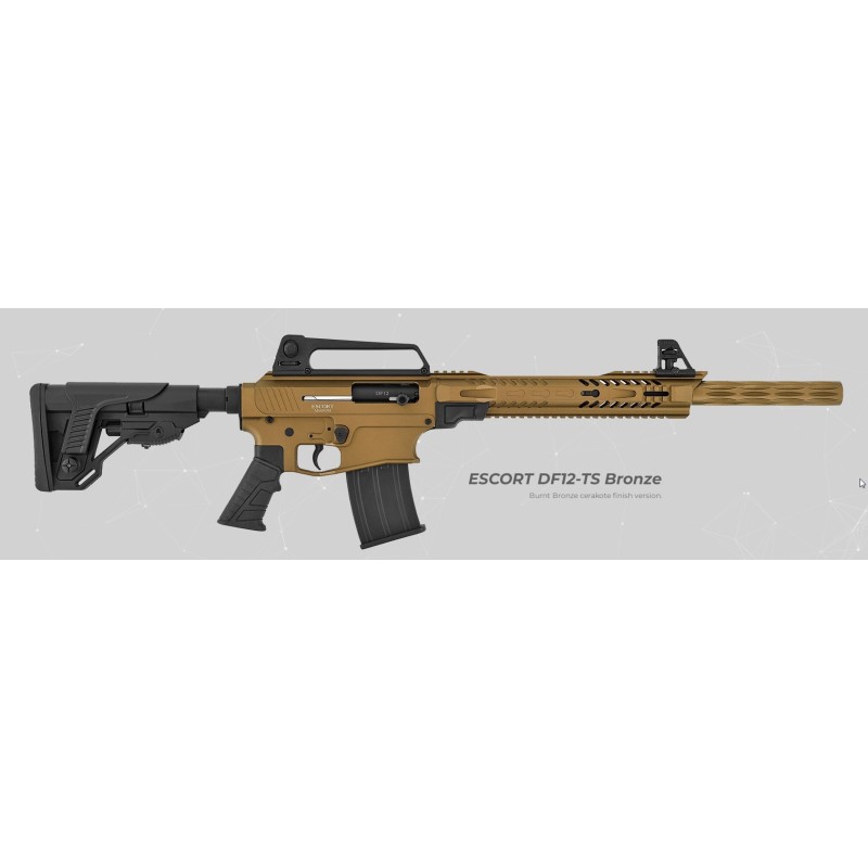Puška Escort DF12-TS Bronze semiauto 12/76, cev 51cm, Hatsan