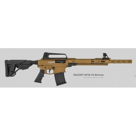 Puška Escort DF12-TS Bronze semiauto 12/76, cev 51cm, Hatsan