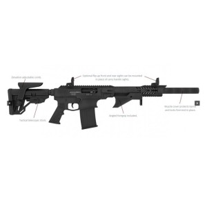 Puška Escort DF12-TS Bronze semiauto 12/76, cev 51cm, Hatsan