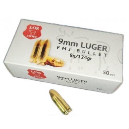 Naboji LOS 9x19 FMJ 8g/124gr (50)