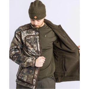 Jakna Flis Furudal Reversible Camo - Obrnljiv, Pinewood