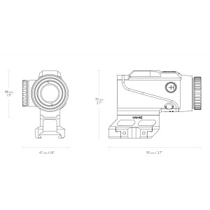 Rdeča pika Hawke 4x24 5,56 BDC Prism Dot, weaver