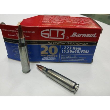 Naboji BARNAUL .223 Rem SP 62gr FMJ (20kos)