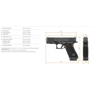 Pištola Glock 45 gen.6, kal. 9x19